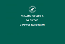 NADLEŚNICTWO LĘBORK OGŁASZA NABÓR ZEWNĘTRZNY